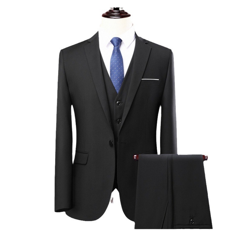 Suit Business Men's Two-piece Suit Suit Professional Dress Suit Groom Best Man Dress Outside_voghion.com