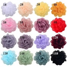 烧边网纱泡泡花DIY手工发夹发饰胸花服饰鞋帽花朵辅料批手工编织