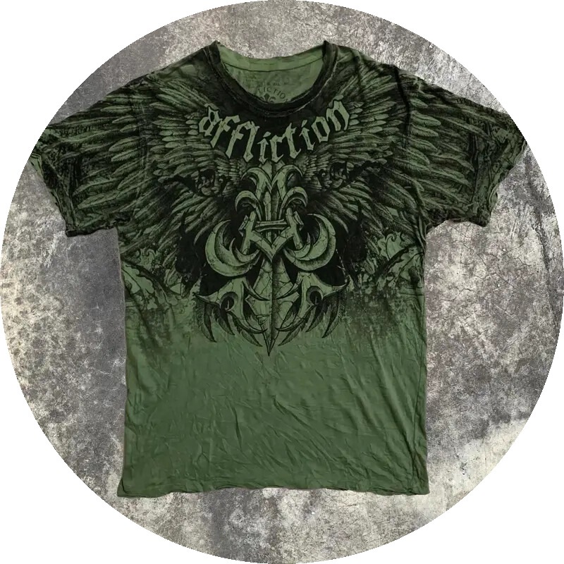 Urban Legend Graphic T-Shirt for Men, Large Size, Grand Chong Skull Wings, New Fashion Style Urban Legend Graphic T-Shirt for Men, Large Size, Grand Chong Skull Wings, New Fashion Style