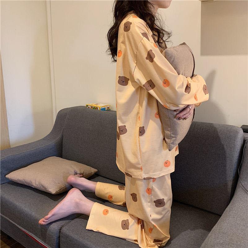 CX 살구색 노란 곰