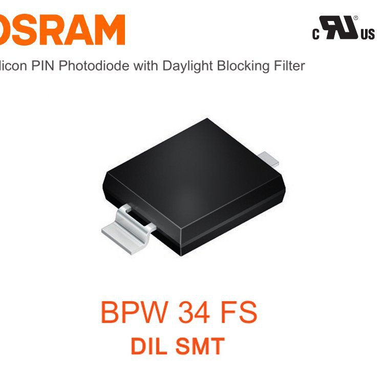 代理原装欧司朗OSRAM 光电探测器 硅光电池 BPW 34 FS