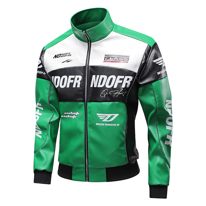 Otoño y invierno nuevo hombre chaqueta de cuero pu chaqueta de cuello vertical chaqueta de locomotora chaqueta de cuero para hombre coreano delgado chaqueta de vaquero de moda