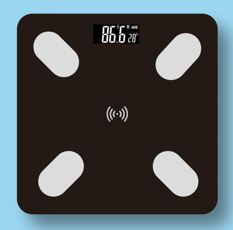 Smart Bluetooth Body Fat Scale App Weighing Scale with Battery Charging Option, Manufacturer of Fat Scale
