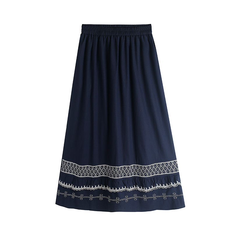 Spring retro ethnic long skirt
