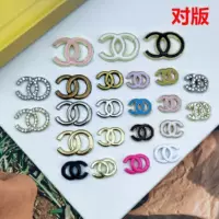 Сплав с бриллиантами капает масло двойной C Little Xiangjia логотип ювелирные аксессуары diy аксессуары для волос ручной работы патч аксессуары