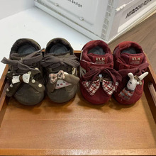 宝宝鞋子加绒休闲鞋2025冬季新款韩版儿童可爱卡通AB版二棉阿甘鞋