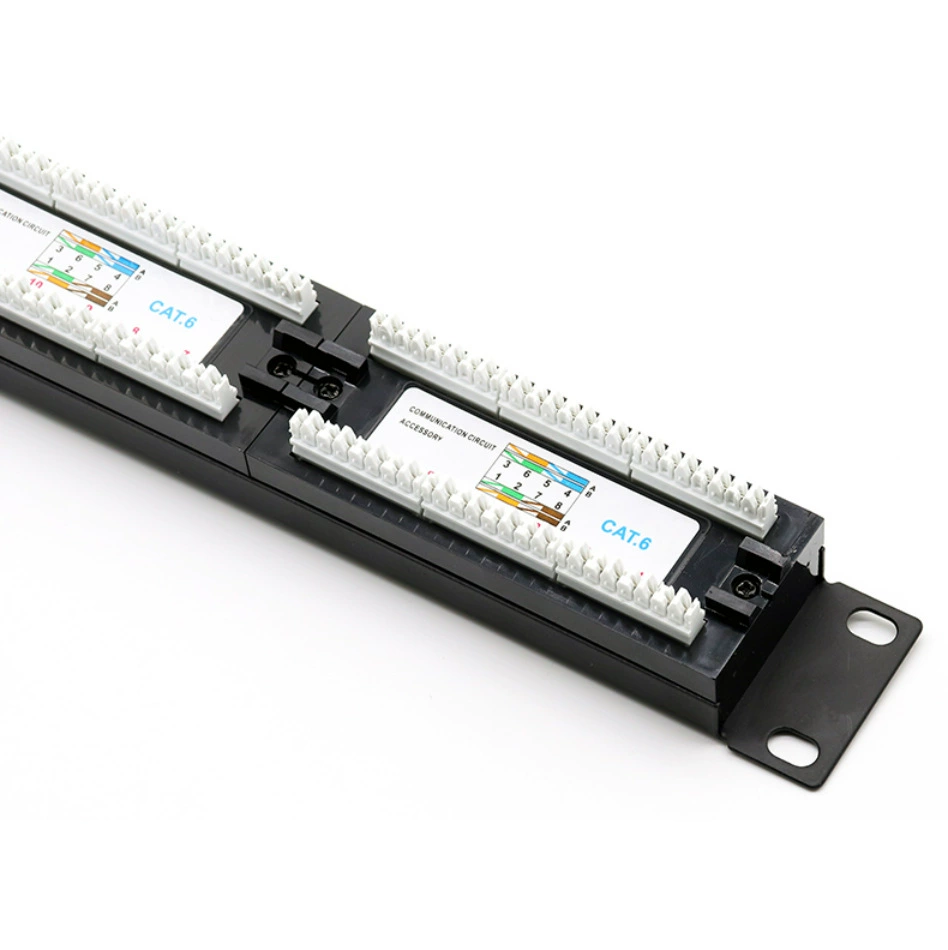 Коммутатор-патч-панель Houde Lansheng H-T600-24P на 24 порта категории 6A для высокоскоростной передачи данных