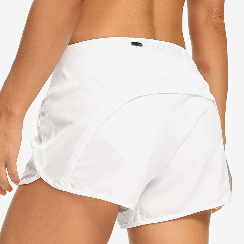 Women's Running shorts with mesh lining quick-drying workout sports fitness yoga shorts with zipper pocket Women's Running shorts with mesh lining quick-drying workout sports fitness yoga shorts with zipper pocket