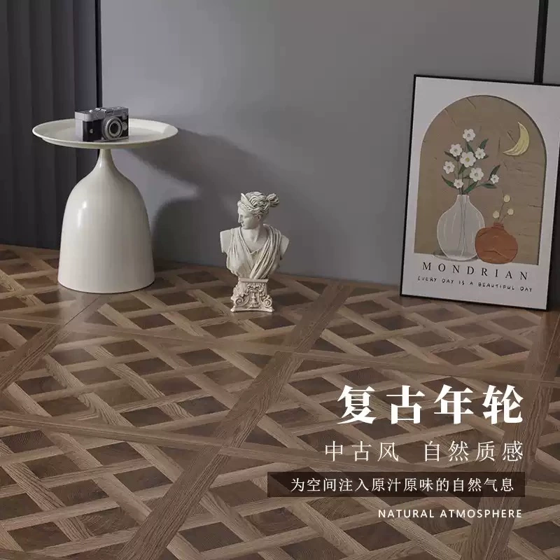 Ретро искусство паркет ламинированные деревянные полы для дома 12 мм магазин одежды коммерческий водонепроницаемый и износостойкий завод прямых продаж