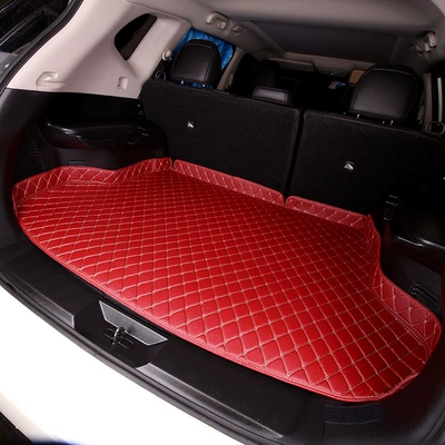 Trunk Mat: Luggage Mats, and Trunk Liners in - high-edgequilted-embroidery-burgundy-cross-border-exclusive-supply-small-packages-shipped-quickly
