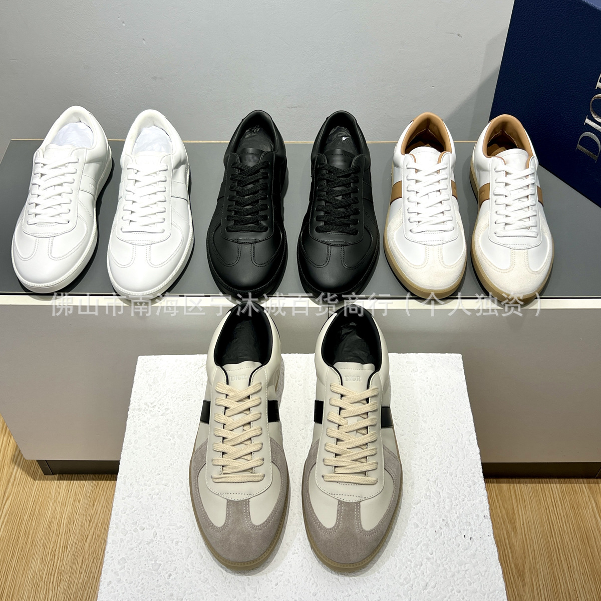 Dexun Shoes 2025 New Genuine Leather White Shoes Women's Casual Sports Shoes Dexun Shoes British Fashion Casual Men's Shoes