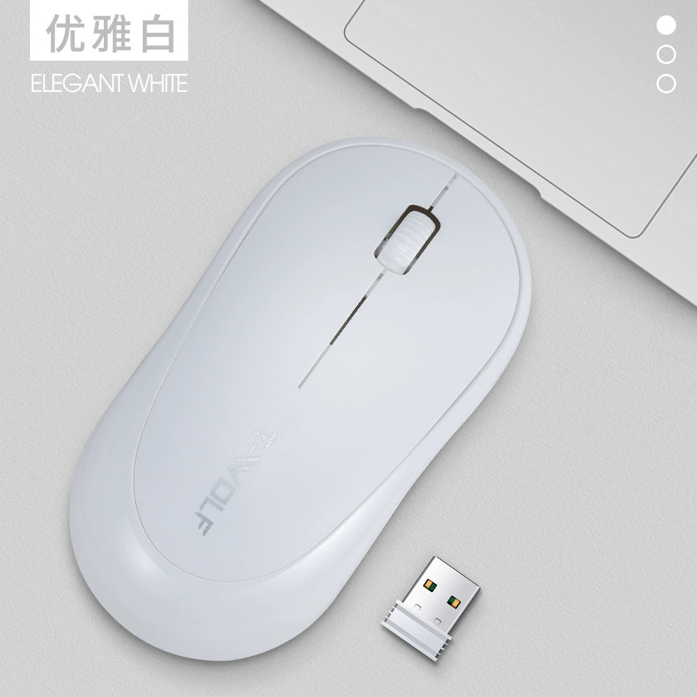 TWOLF Thunder Wolf Q18 wireless mouse office business Macaron 2.4g energy-saving notebook desktop universal