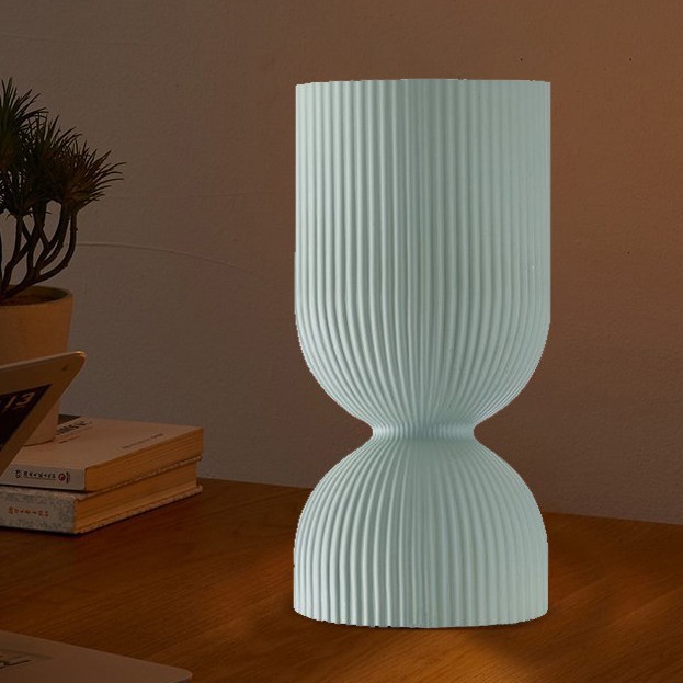 Vaso de vidrio de champán flor de lámpara de escritorio decoración del dormitorio luces de atmósfera luminosa luminosa luminosa portátil de noche led