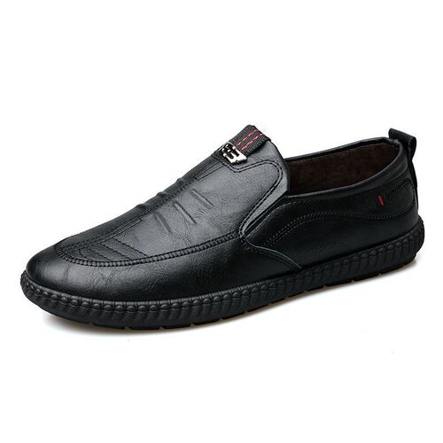Spring new casual men's leather shoes, men's shoes, soft sole, slip resistant and wear-resistant, business casual