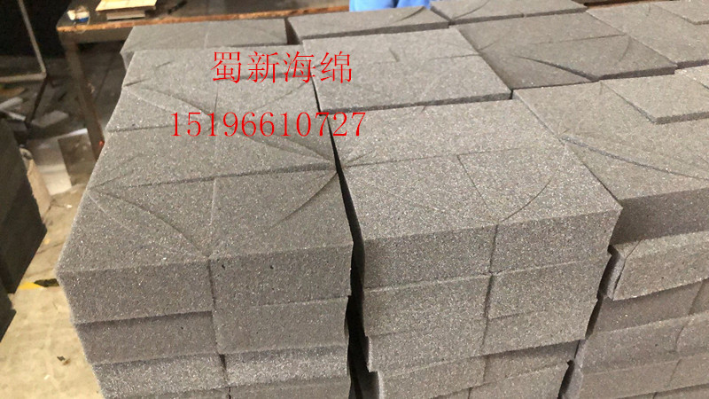 厂家供应黑色中密度麻将机吸音隔音海绵/麻将机黑色异形海绵