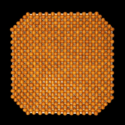 Summer Wooden Bead Cooling Mat Cool pad - orange-1-square-mat