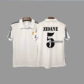 01-02 UCL Champions Real Madrid Home #5 Zidane + Patch