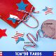 Cross-border in stock 1cm red, white and blue three-color medal belt polyester webbing lanyard garment accessories hemming plain belt