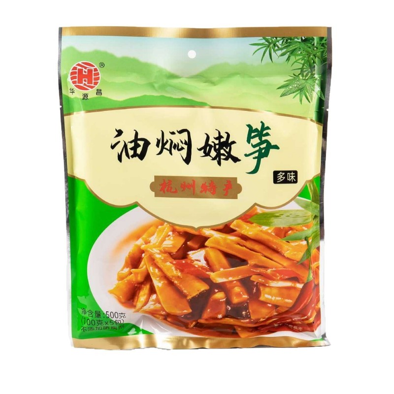 厂家批发可代加工华源昌油焖笋500g杭州特产即食笋天目山笋香辣|undefined