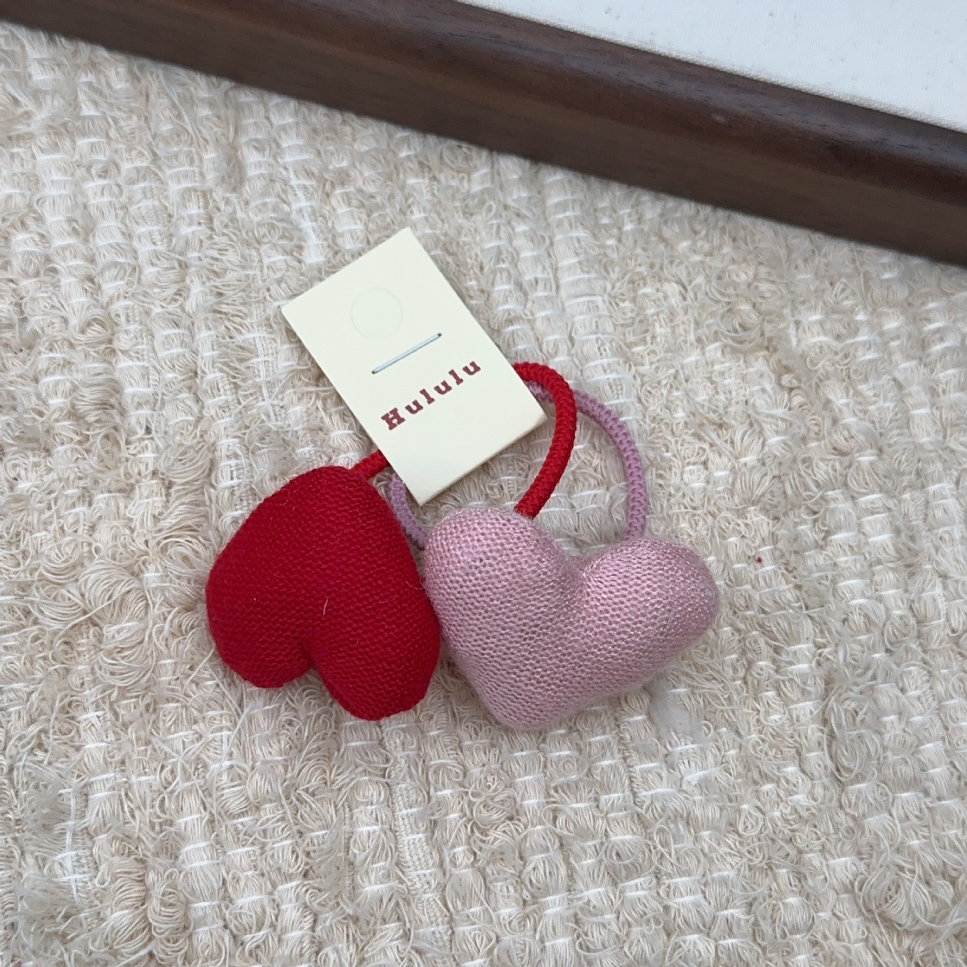 Herbst und winter neue farbe tuch herz haarnadel nette süße wolle baby clip hohe pferdeschwanz kinder gummiband haar zubehör_voghion.com