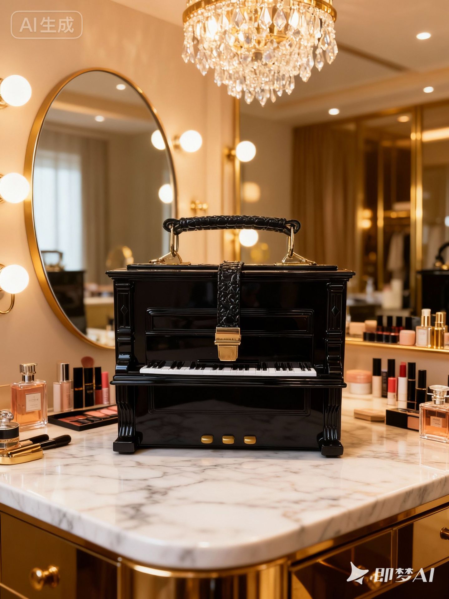 Pequeño bolso de piano negro, personalidad única, lujo ligero, alta sensación, bolso de regalo de cumpleaños en stock