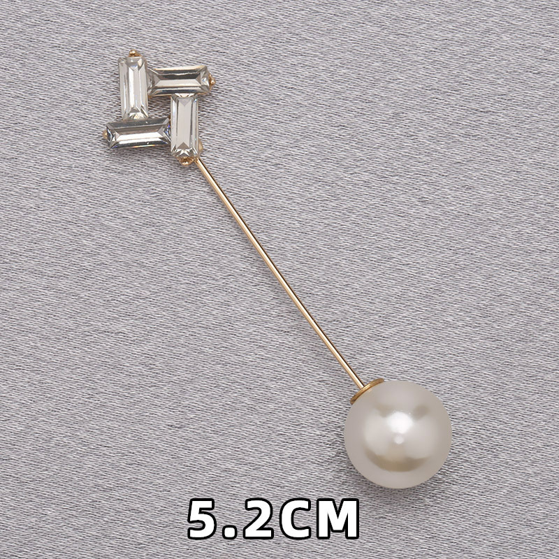 Camisas de perlas, broches de collar, suéter, vestido, cintura fija, broches decorativos simples