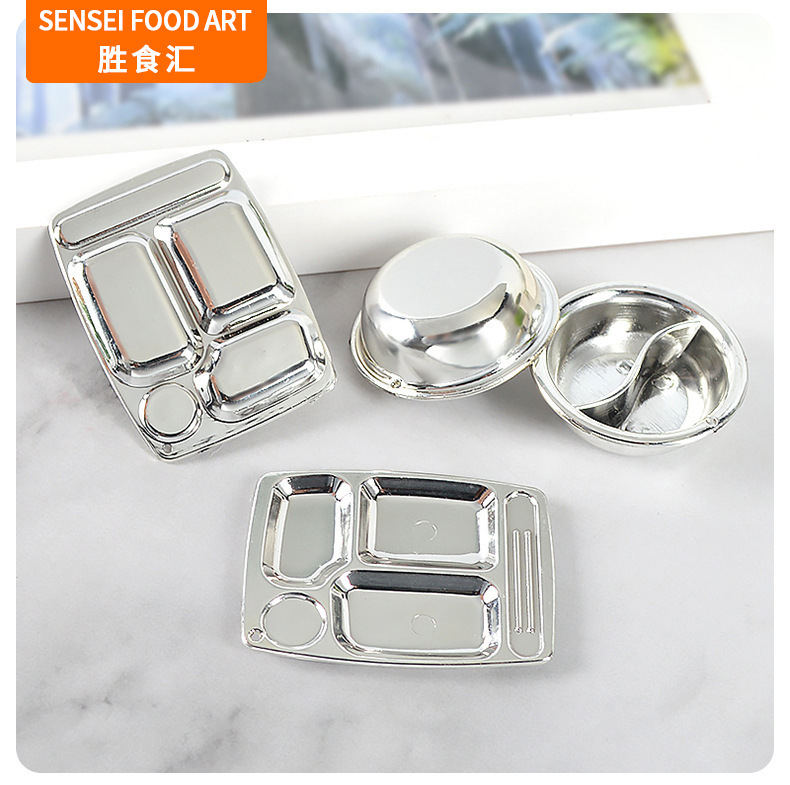 2022 new miniature food play plate props kitchen scene matching accessories small people country handmade DIY tableware