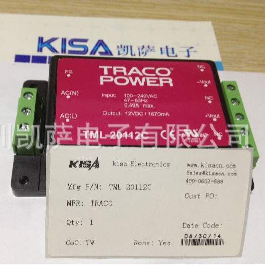 DC/DC 电源 TRACO Power TBA1-1213