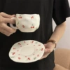 Розовый (вишни и бантик)