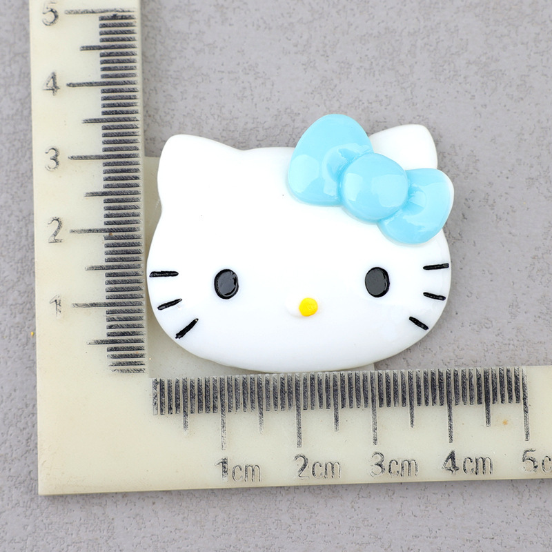 kt 猫の頭ハローキティ樹脂アクセサリー水カップ収納ボックス diy クリーム接着剤携帯電話ケース漫画人形パッチ|undefined