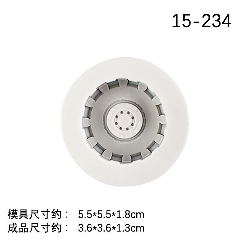 Neumático de coche fondant molde de silicona decoración de la torta de chocolate molde de hornear mesa de postre europeo decoración en stock