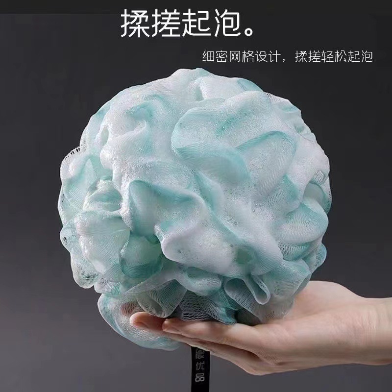 25グラムのバスの花のグラデーションの入浴ボールは花を散らさないで丈夫な入浴の神器の大きいサイズの泡は豊富で柔らかいボディタオルです。|undefined