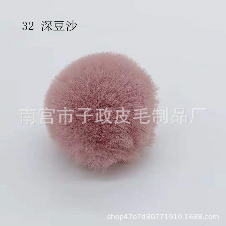 Bola de piel de conejo de imitación 6cm7cm8cm9cm10cm Bola de piel al por mayor hecha a mano DIY joyería ropa zapatos accesorios adornos