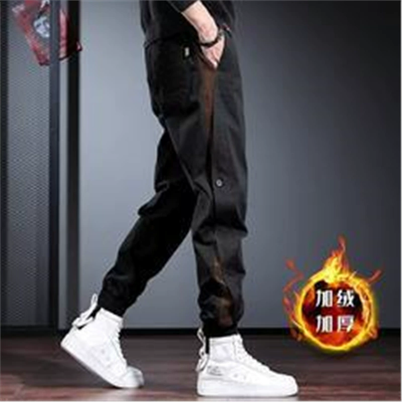 Повседневные фланговые брюки приливного бренда брюки для мужчин свободные осенние и зимние дизайнерские штаны для мужчин красивые шаровары брюки