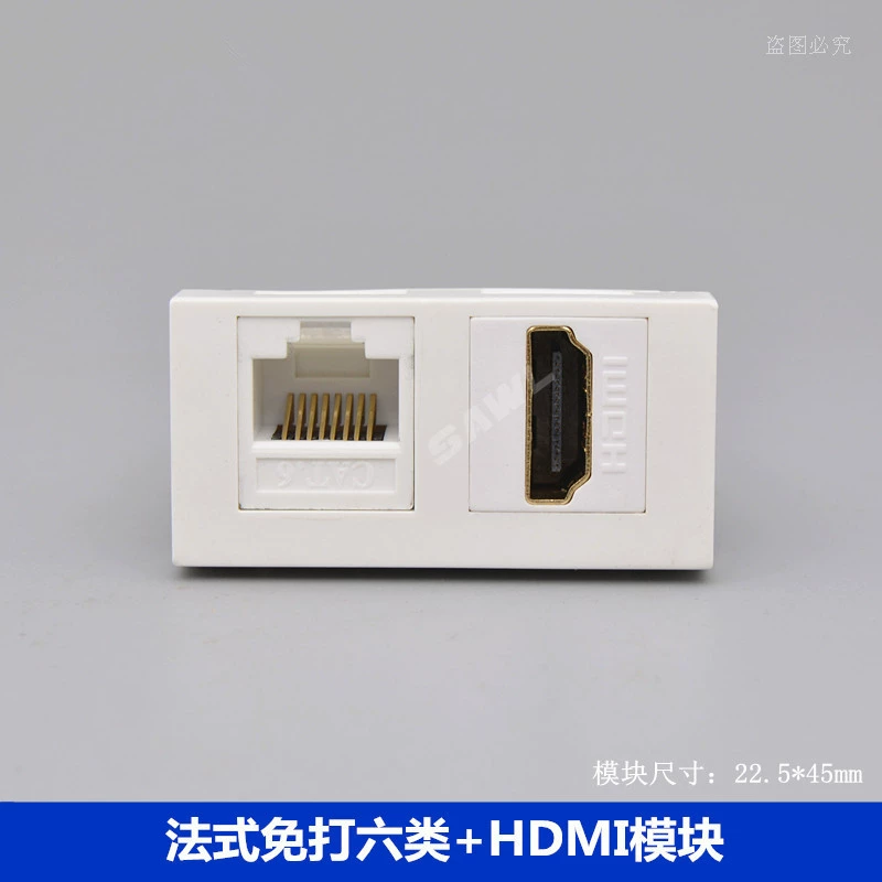 Европейский и американский модуль компьютера кабеля сети гнезда ХДМИ ХД 6 ТВ стиля 45 ХДМИ ХД цифровой