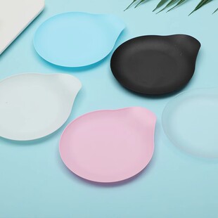 Disposable Birthday Cake Plate Independent Packaging Frosted All-match Water Drop Plate Fruit Dessert Hard Plastic Plate Thickened