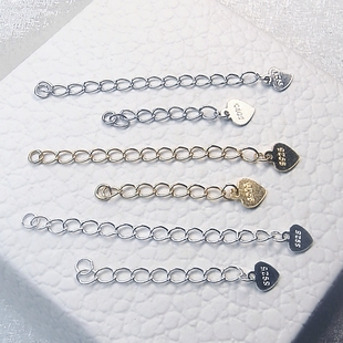 S925���y�朼��L�DIY�ֹ�������L朰ٴ�3cm����ˮ��Ƭβ�