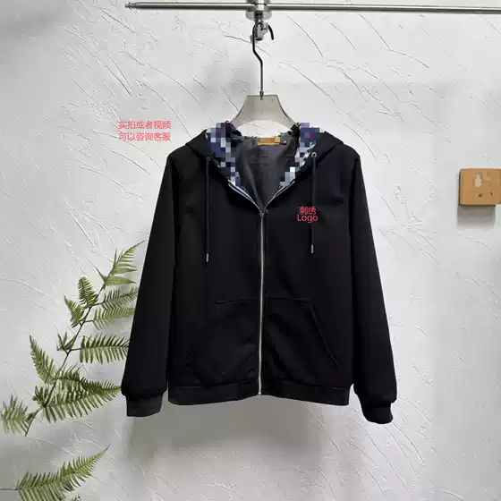Carhartt Jacket Men's Casual American Style Hooded Plaid Embroidered Logo Standalone Label Jacket Coat for Spring and Autumn