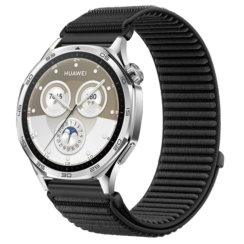 适用华为Watch5手表表带HUAWEI gt6/5原野山地纹尼龙回环表带22mm|undefined
