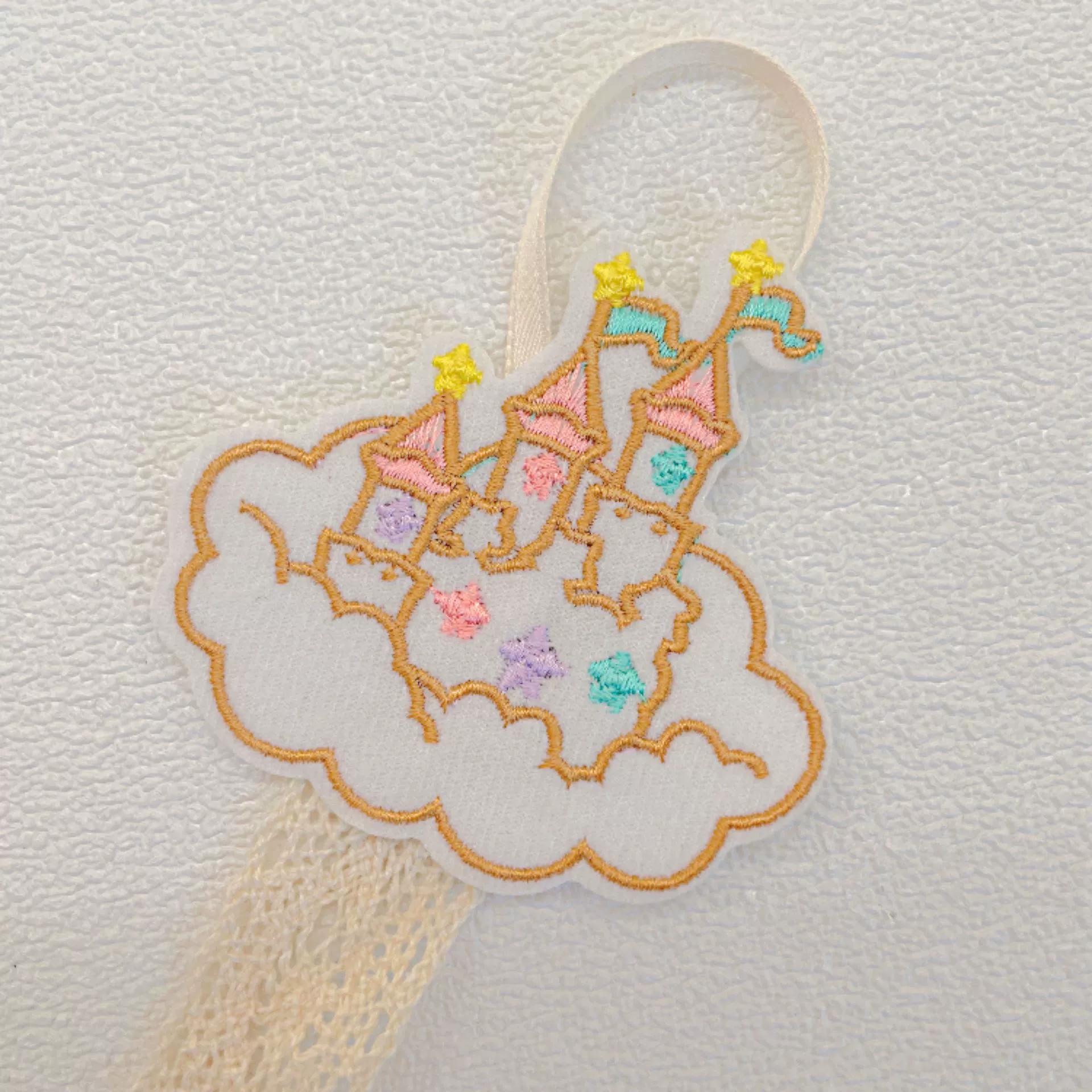 Children's hairgrip, storage system, castle, wall hair accessory, decorations