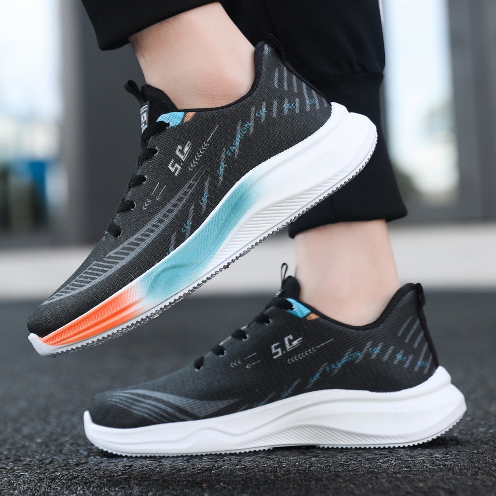 Zapatos de hombre de tamaño grande, zapatos de verano de moda, zapatos de malla, zapatos de correr cómodos, zapatos casuales transpirables para hombres