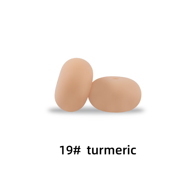 15mm silicona Abacus beads Spacer joyería tesoro molar juguete DIY chupete cadena collar accesorios de la joyería