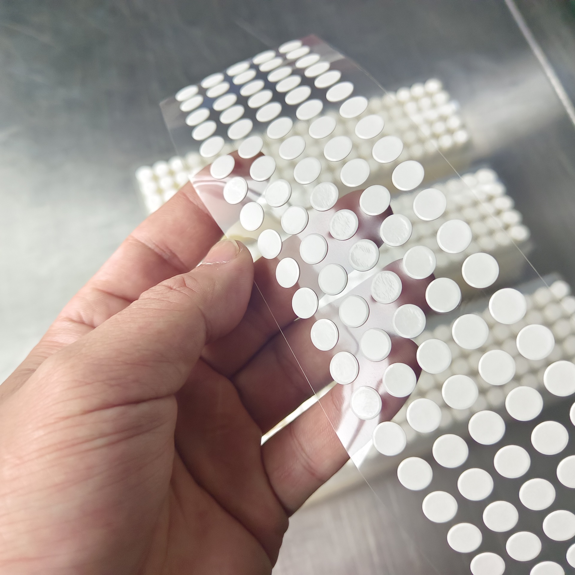 透明亚克力双面胶贴可移胶圆形无痕胶气球纳米网红水杯贴纸圆点胶