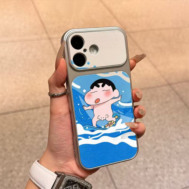 Electroplated Lambskin Xiaoxin Surfing Case Suitable for Apple 16 Pro Max 15/14/13 Phone Case 12/11 Anti-Drop Electroplated Lambskin Xiaoxin Surfing Case Suitable for Apple 16 Pro Max 15/14/13 Phone Case 12/11 Anti-Drop