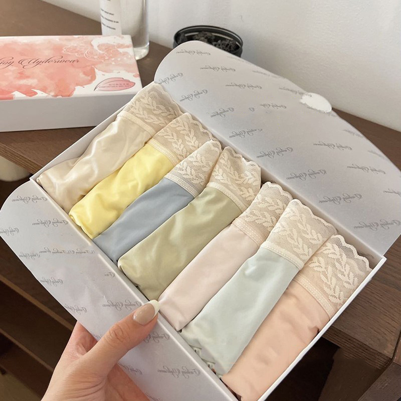 Free shipping explosions clean anti-mite purification underwear women's waist high elastic comfortable antibacterial ladies briefs boxed wholesale