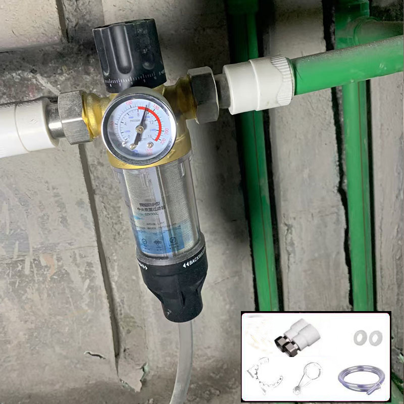 Neutral Filtro frontal central grifo para purificación de agua purificador de agua hogar lavado y raspado elemento de filtro de acero inoxidable Nuevo