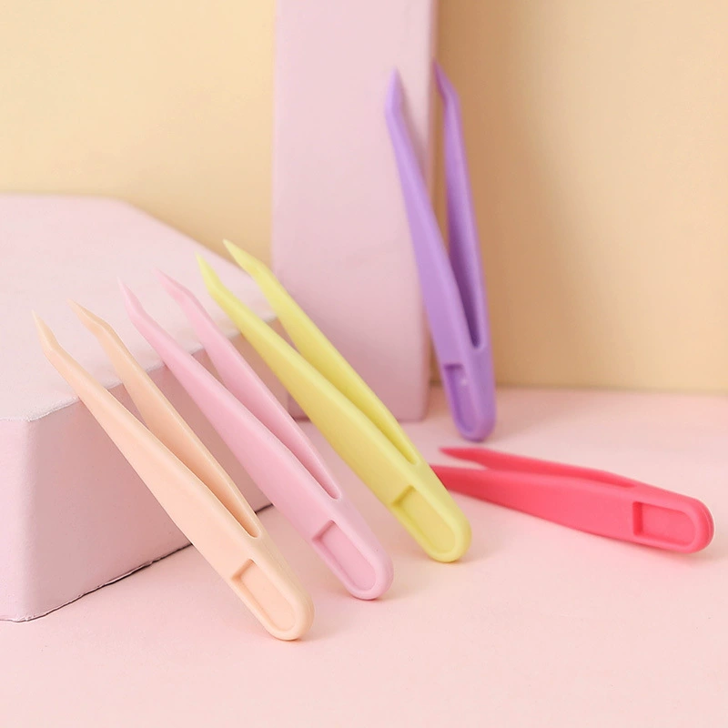 6cm Мини-мультяшный пластиковый пинцет, зажим для ручного счета, наклейка, пластиковый пакет, инструменты Guka DIY