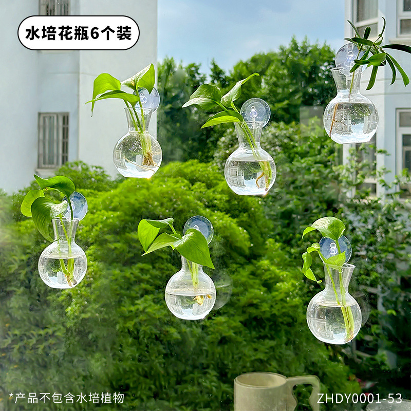 クリエイティブ DIY 水耕ポトス植物ボトルホーム屋内吊り下げ装飾小さな新鮮なアクリル花瓶|undefined