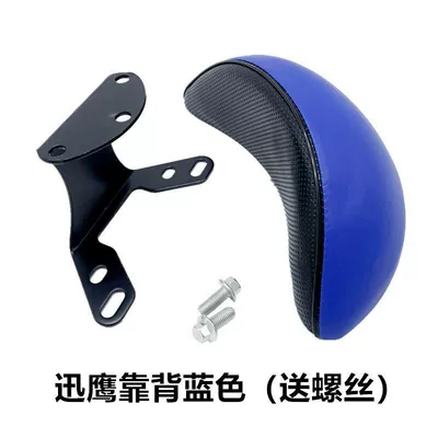 Electric Motorcycle Backrest Pedal Ghost Fire Swift Eagle Bobcat Electric Motorcycle Backrest Bracket Accessories Modification Universal Backrest (Electric car rear backrest) - swift-eagle-backrest-blue-other