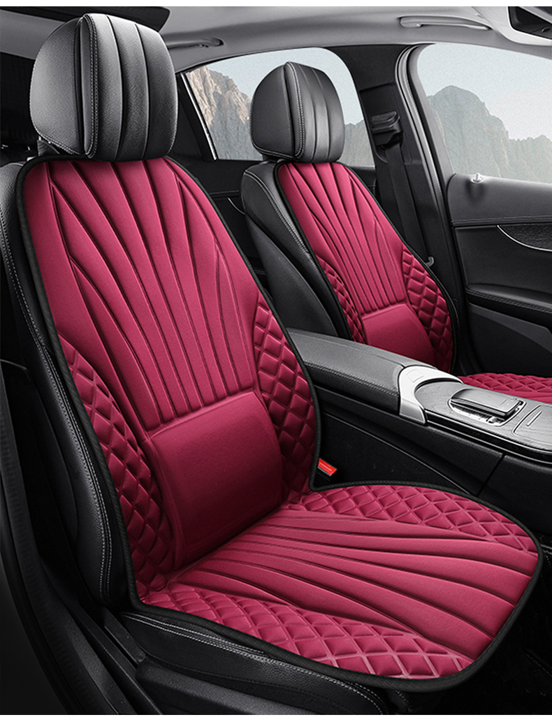 Breathable Fabric Seat Cushion for All Seasons, Suitable for Cars, Single-Seat Sedans, Office and Home Use